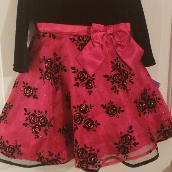 Bluberi Boulevard Red Black Holiday Dress NWT - Picture 2 of 11